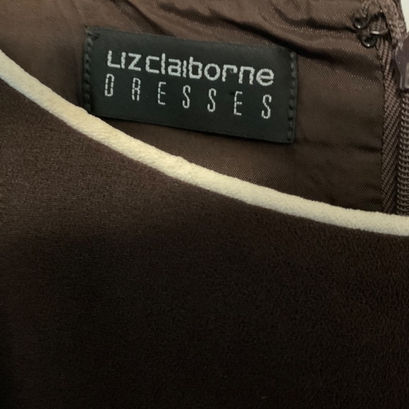 LIZ CLAIBORN brown jumpsuit size 6 - Picture 3 of 4